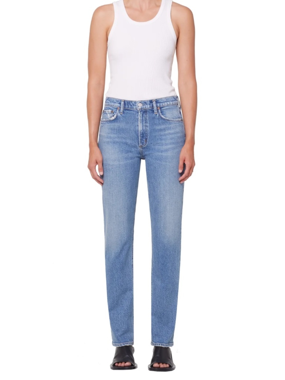 AGOLDE Lyle Low-Rise Slim Jeans, size 28